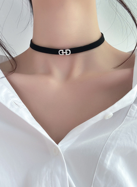 choker黑色暗黑系项链潮网性感