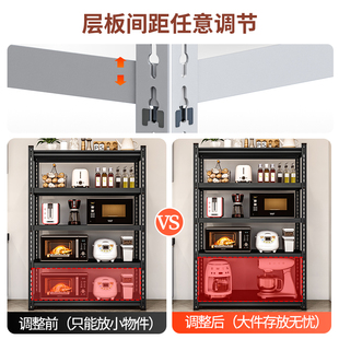 仓储货架家用角钢储物架阳台置物架多层落地超市仓库展示架铁 新品