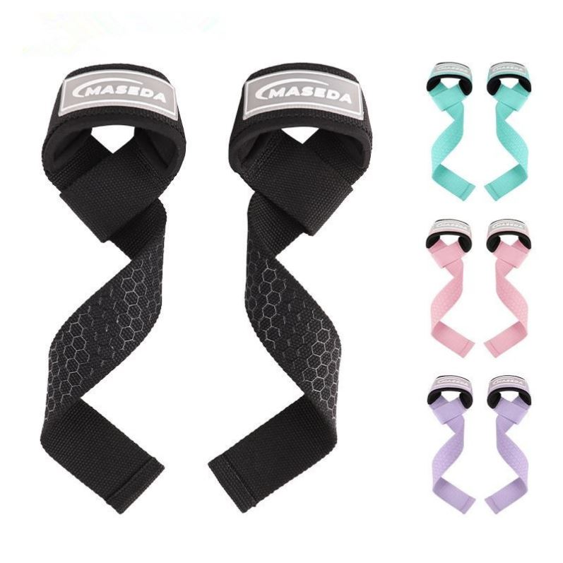 举重助力带硅胶防滑力量训练护手掌单杠哑铃加厚握力带护腕