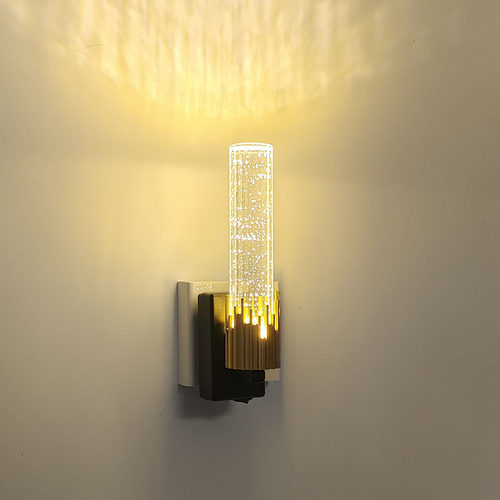 插座式免安装水晶壁灯主卧室床头轻奢简约客厅楼梯过道高级免布线