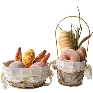 仿真面包模型干花永生花摆件轻奢风 橱窗软装婚礼新房布置装饰品