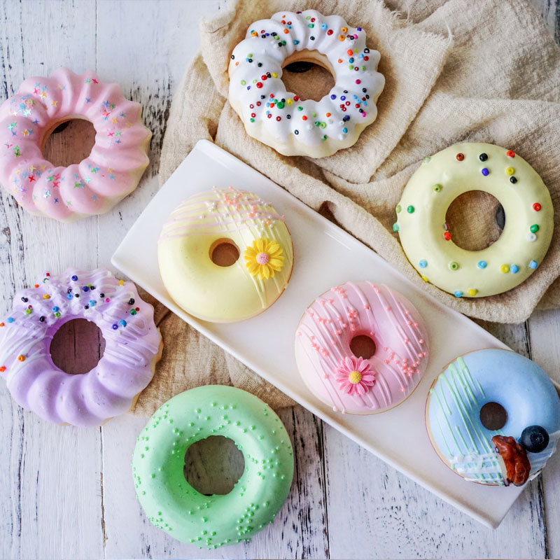 Donut仿真多拿滋甜甜圈面包模型假道具 甜品店小吃店橱窗装饰摆设