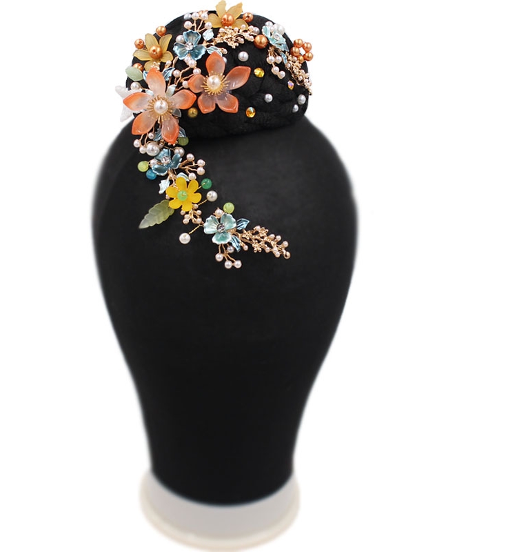 民族舞蹈桃李杯剧目滇南映少头饰独舞艺考古典傣族舞台表演发饰