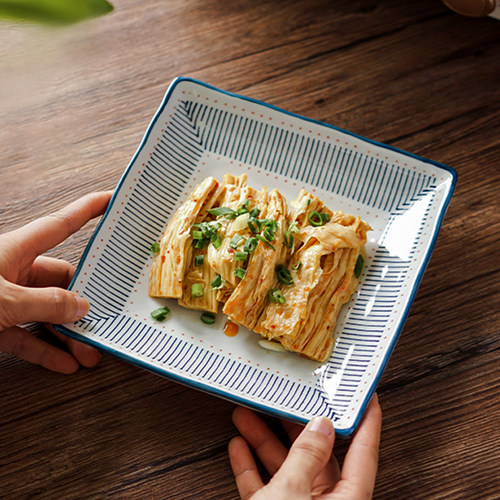 陶瓷菜盘日式四方餐具