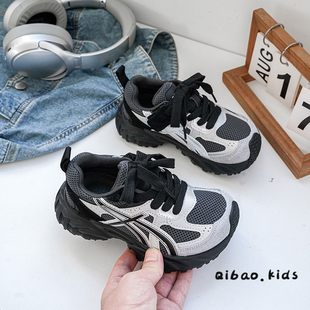 韩版儿童老爹鞋秋季新款网面透气男童运动鞋慢跑鞋女童鞋子大童鞋
