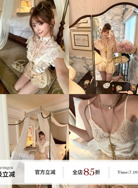 F boutique「Ch1oe典藏限量」蕾丝之王重工yb定制披肩斗篷+吊带