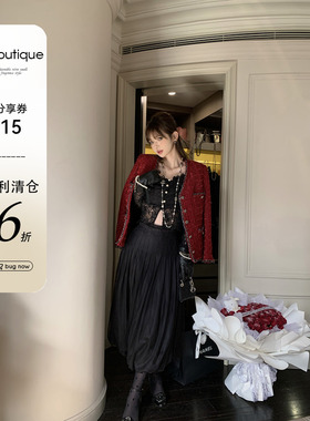 F boutique【6折福利清仓】网纱花苞高腰半裙长裙/短裙