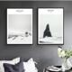 北欧装 饰画壁画简约餐厅玄关客厅沙发背景墙卧室床头挂画摄影风景
