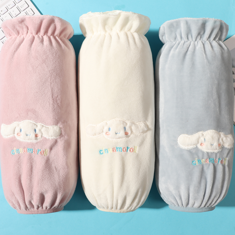 长款羽绒服专用套袖办公工作袖套