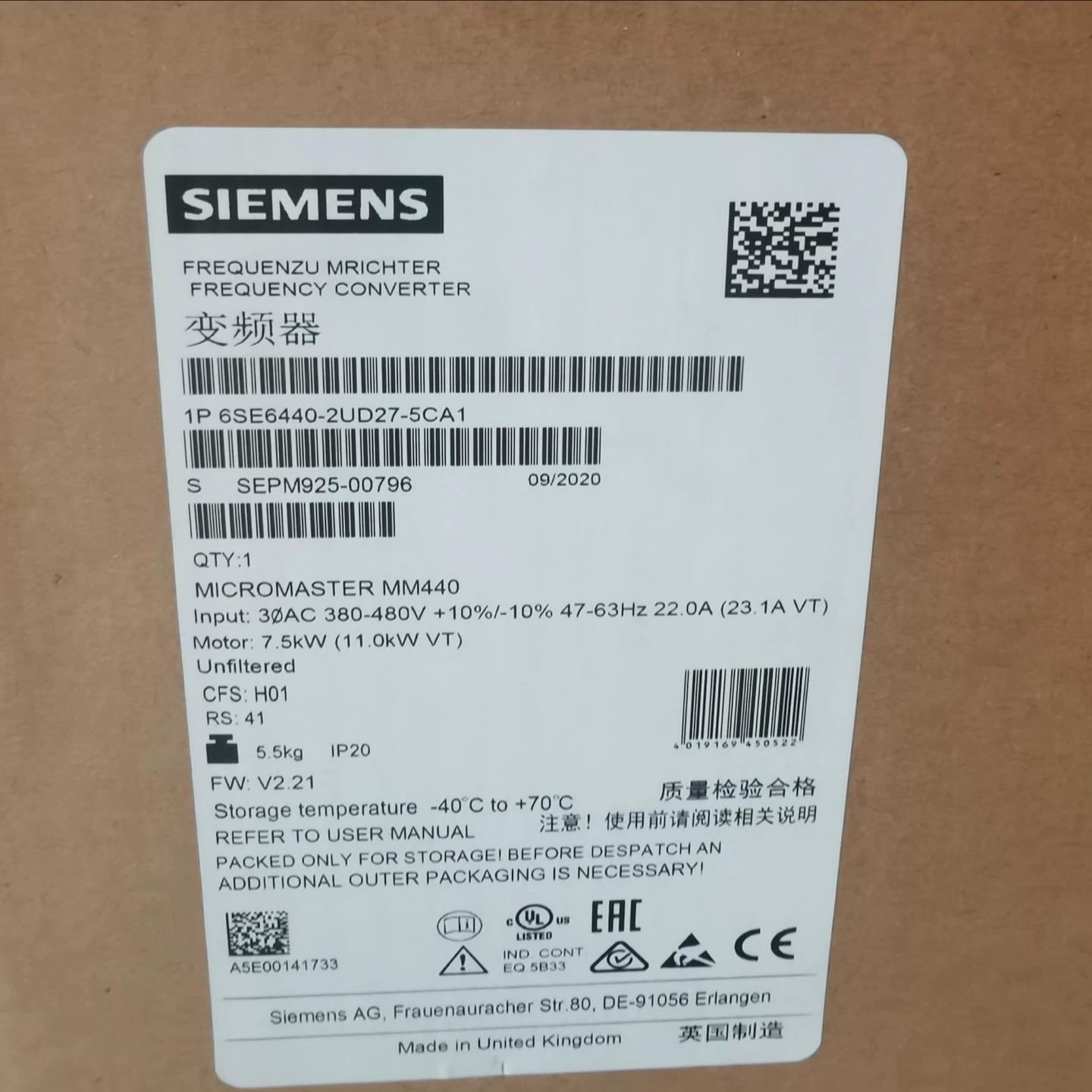 西门子MM440变频器6SE6440-2UD1315172122-157BA1AA1询价