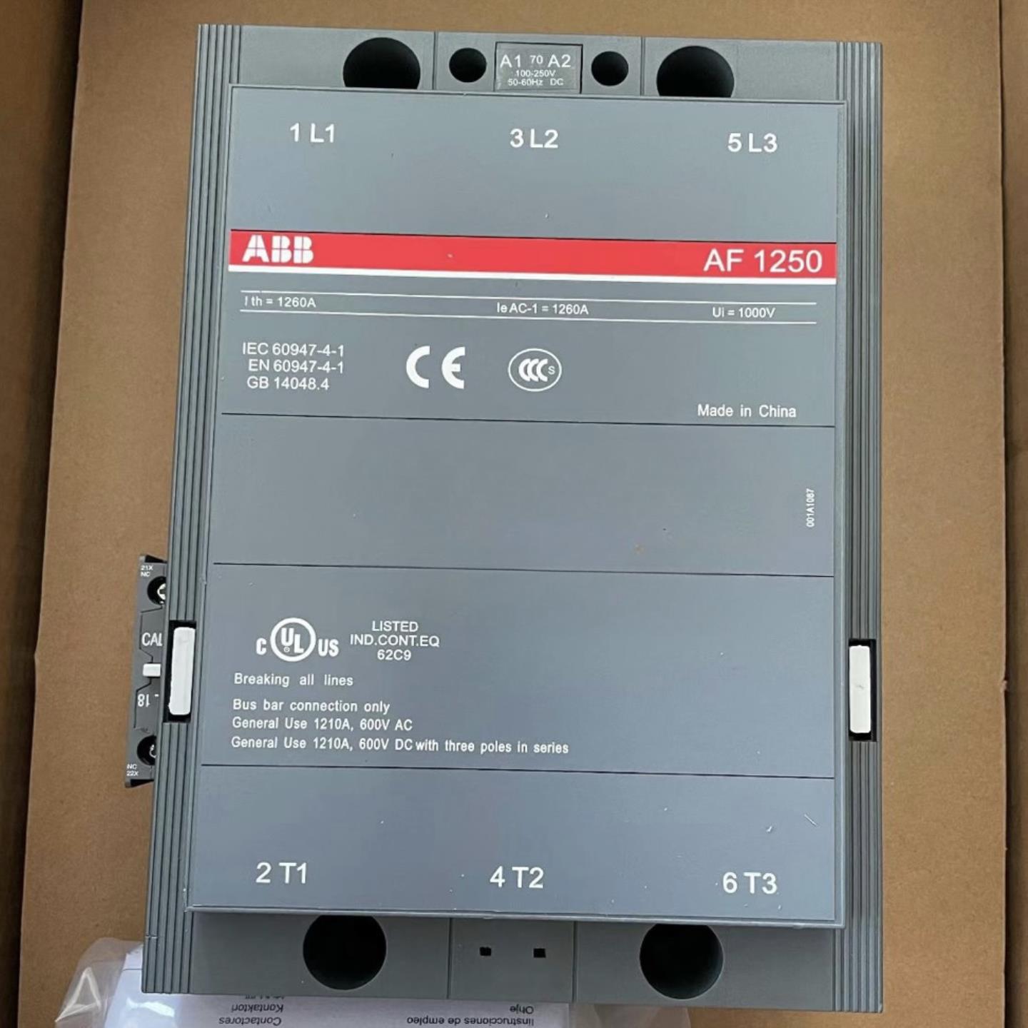 10157397原装ABB正品AF1350-30-11交直流接触器100-250V ACDC询价
