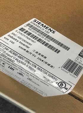 6SL3210-5BE32-2CV0西门子V20变频器全新原装6SL32105BE32询价