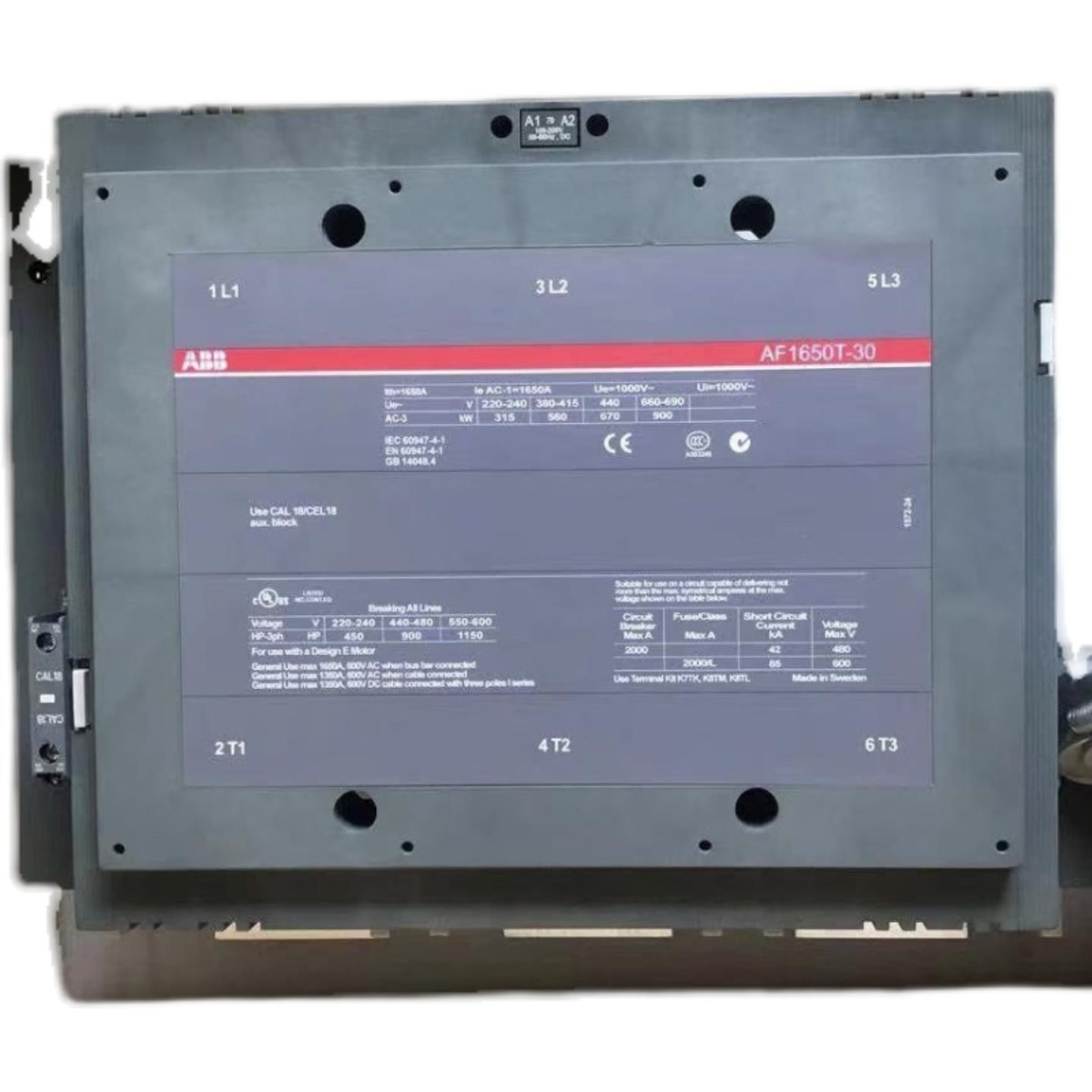 原装ABB正品AF1250H-30-11交直流接触器100-250V ACDC询价