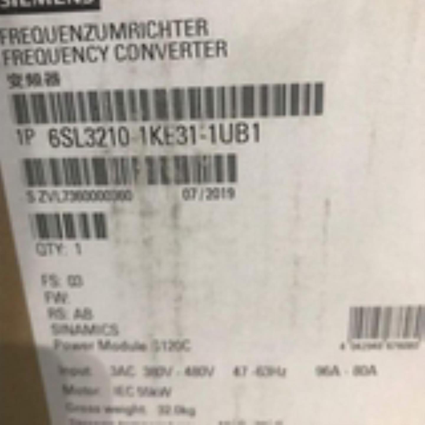 6SL3210-1KE31-1UB1西门子G120C变频器550KW6SL32101KE311UB1询价