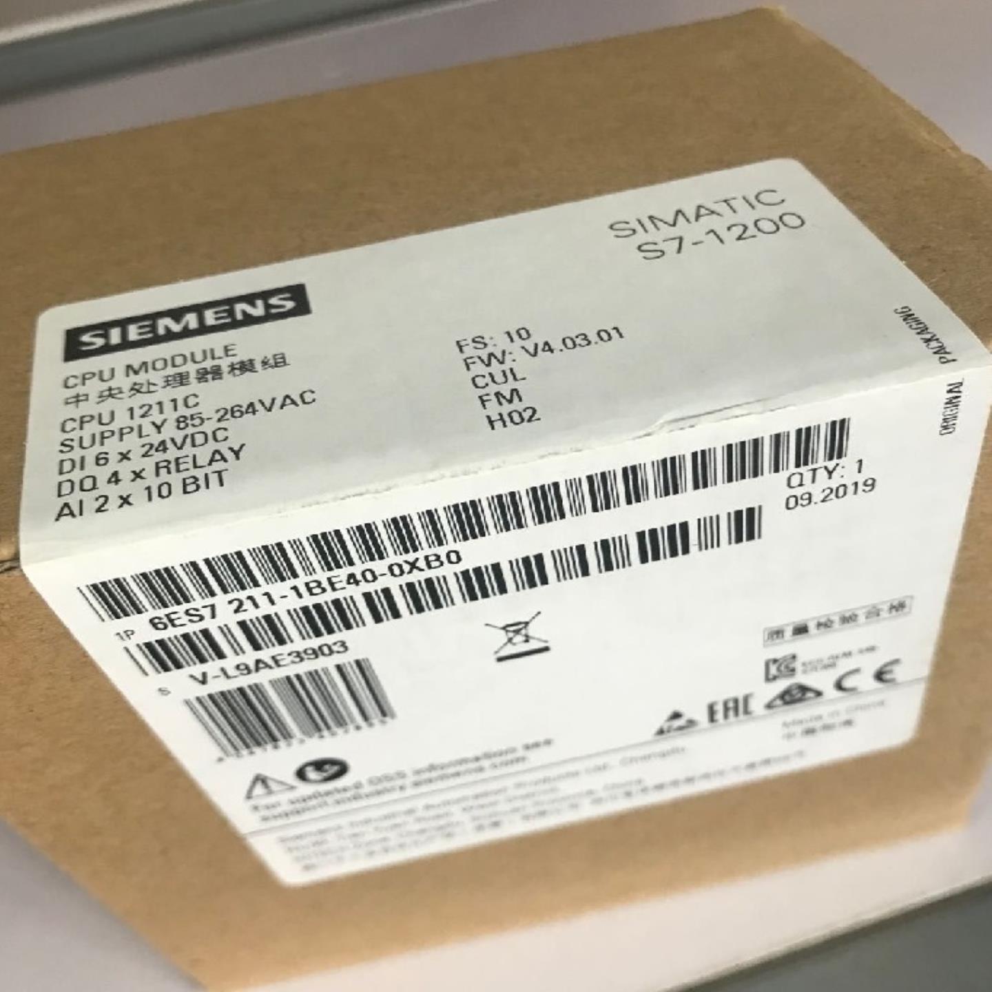 西门子6ES7211-1BE401AE401HE40-0XB0 6ES72111BE400XB0CPU询价