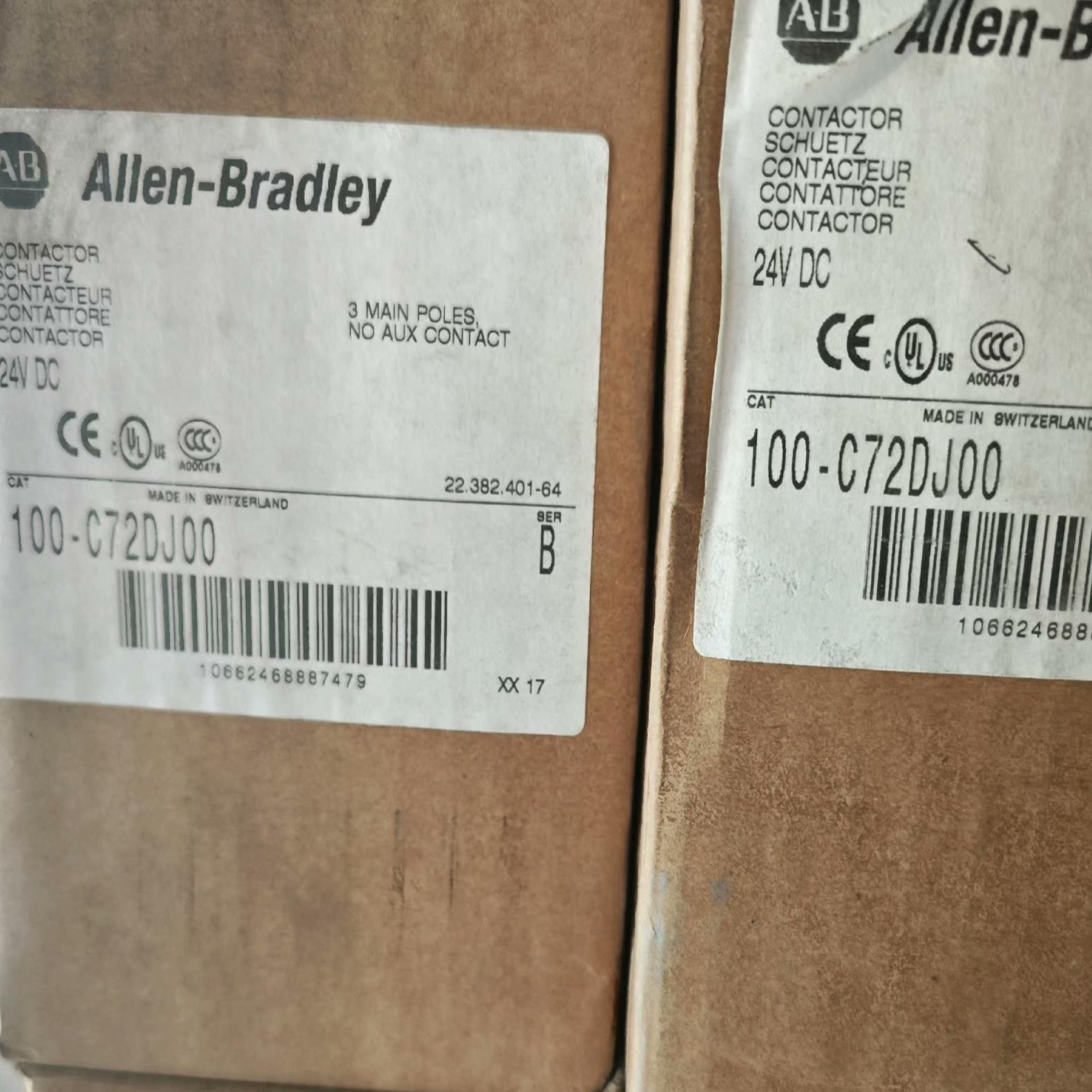 A-B接触器100-C72DJ00 100-C7200 DC24V 100-C72D10议价询价