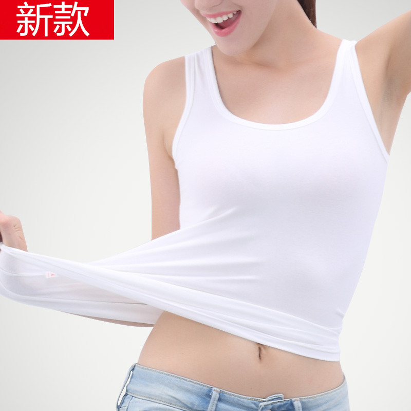 吊带女士背心内衣纯棉小短款纯棉200斤韩版工字夏装女装女土夏天
