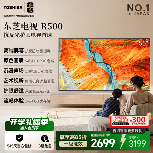 【新品热销榜】东芝55吋电视R500