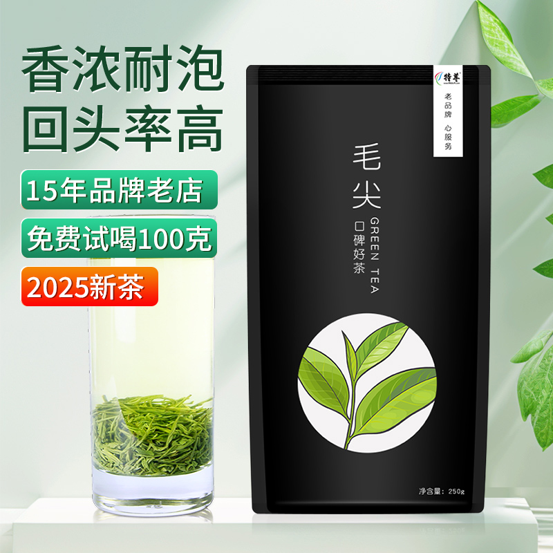 2025新茶毛尖绿茶明前特尊茶250g