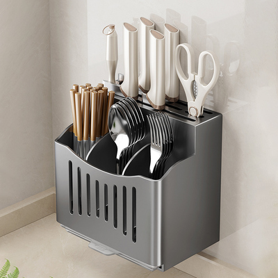 不锈钢厨房置物架刀架筷子筒笼盒