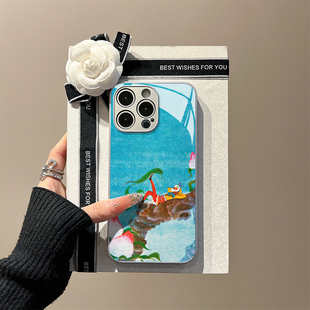 美猴王蟠桃会 适用苹果16手机壳iphone15华为p70nova13mate70小米15悟空OPPOReno13vivox200荣耀300新款玻璃