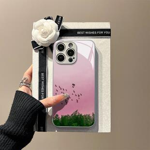 多巴胺飞鸟集 适用苹果16手机壳iphone15华为p70小米15萌宠OPPOReno13vivox200荣耀300新款玻璃