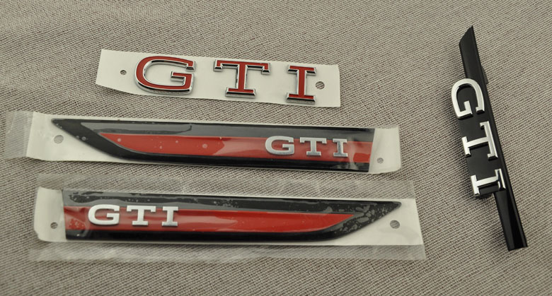 大众高尔夫中网标后标叶子板