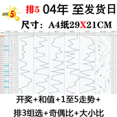 25年新体彩排5排列五开奖历史中奖号码 大全记录走势图手抄记录本