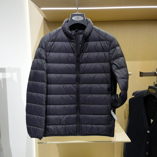 轻盈立领高端白鹅绒羽绒服男士秋冬季新款舒适时尚保暖外套 方仕