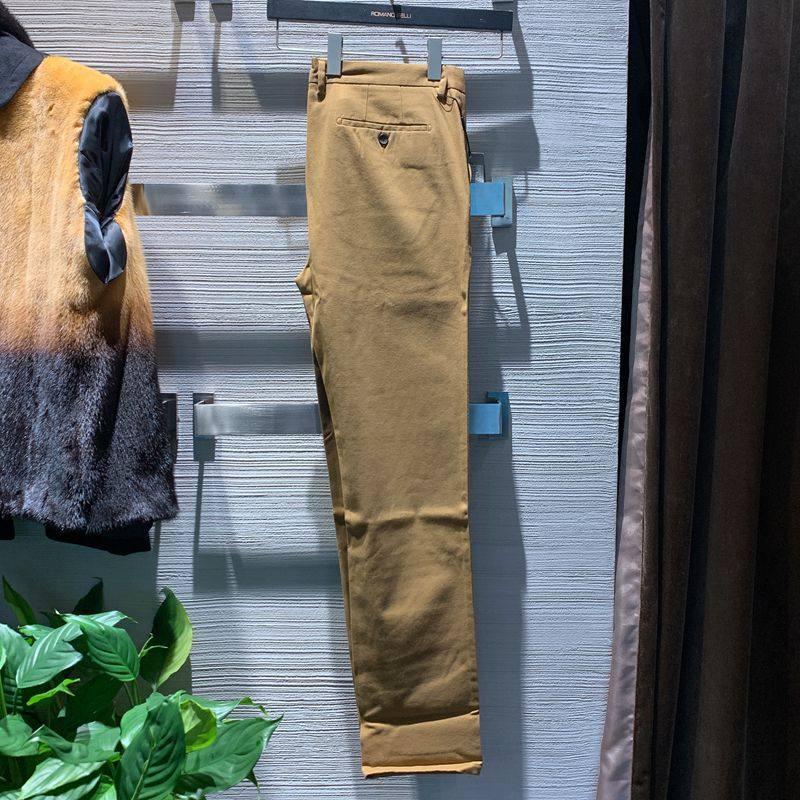 促销棉混纺舒适弹力休闲裤男新款秋季商务时尚直筒休闲长裤法莱