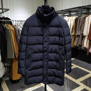 高端白鸭绒时尚帅气舒适立领羽绒服男士冬季新款保暖外套凯文凯利