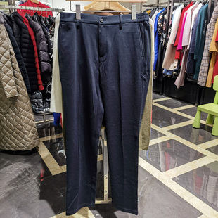 秋冬新款绵羊毛兔毛棉舒适高端休闲裤男时尚直筒透气长裤凯文凯利