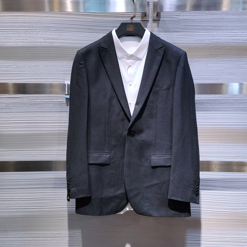 秋冬灰黑正装羊毛混纺商务西服男士戗驳领时尚新款无衩上班西装,男装,商务正装西服,淘宝优惠券,粉丝福利购,淘宝优惠卷