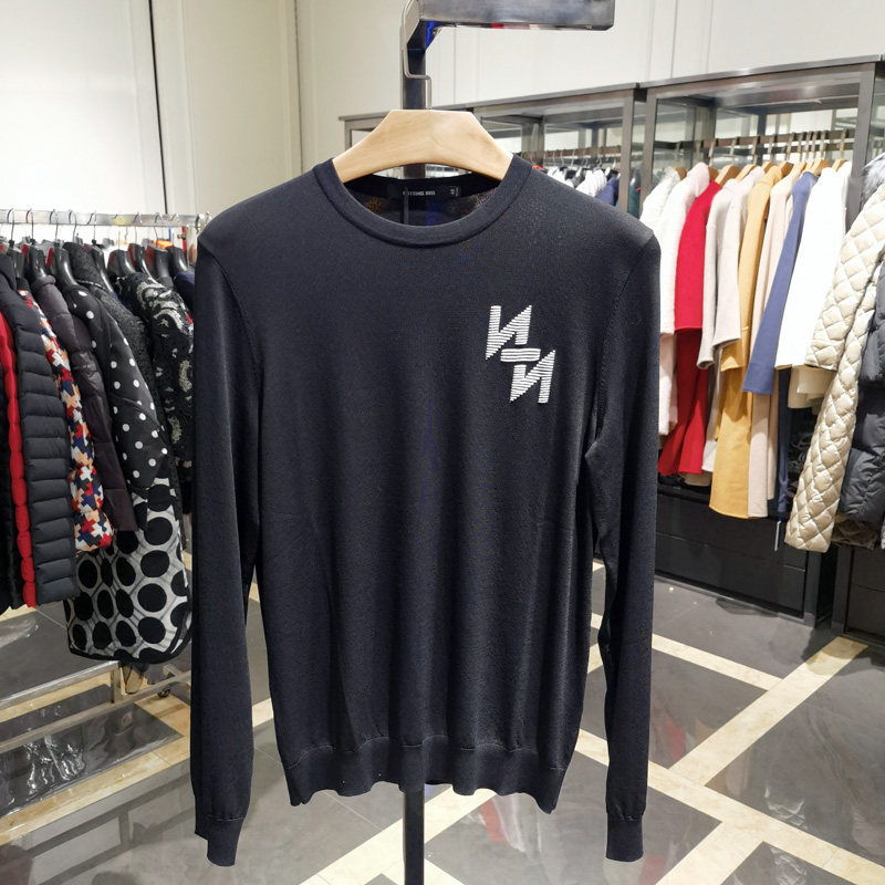 高端圆领弹力新款长袖T恤舒适男秋冬新款时尚休闲上衣体恤诺丁山