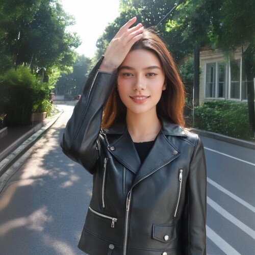 短款真皮羊皮衣女秋冬新款时尚西装领淑女皮夹克外套方仕专柜正品