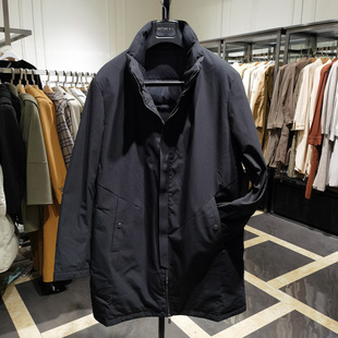 高端立领白鸭绒时尚帅气舒适羽绒服男士冬季新款保暖外套凯文凯利