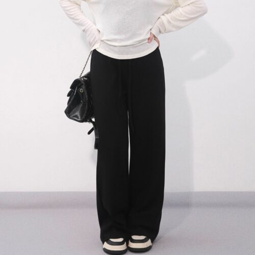 大眼LARGE EYE  小个子随性感拉满垂感十足三色直筒裤运动休闲风