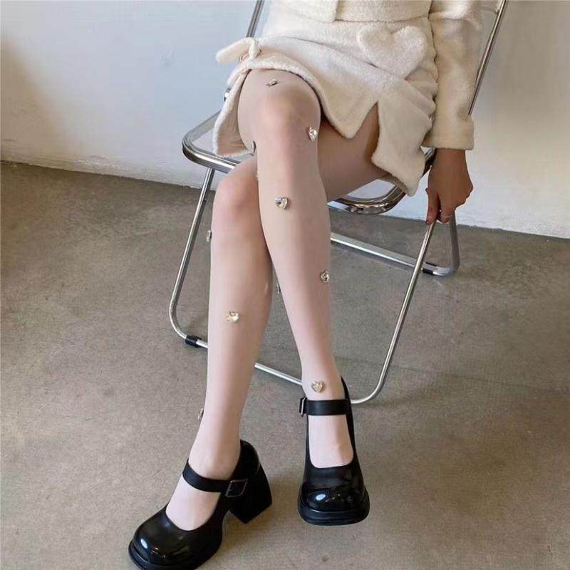 春夏lolita公主甜美爱心大钻白色丝袜薄款防脱丝超薄美腿连裤袜女,女士内衣/男士内衣/家居服,连裤袜/打底袜,淘宝优惠券,粉丝福利购,淘宝优惠卷