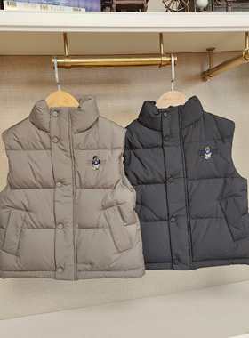 英国泰迪熊＆专柜童装 经典小熊刺绣 三防百搭羽绒马甲 G5WV03