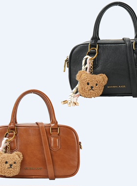 年终福利～MK00109 专柜25新款 真皮牛皮 保龄球斜挎手提单肩包