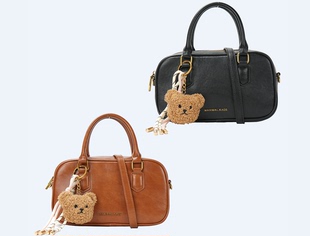 年终福利～MK00109 专柜25新款 真皮牛皮 保龄球斜挎手提单肩包