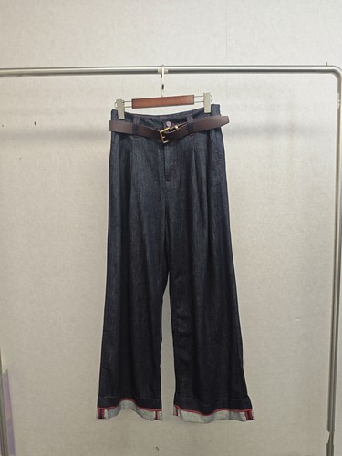 大牌k专柜＆26春 棉+莱赛尔 复古丹宁撞色牛仔裤 013