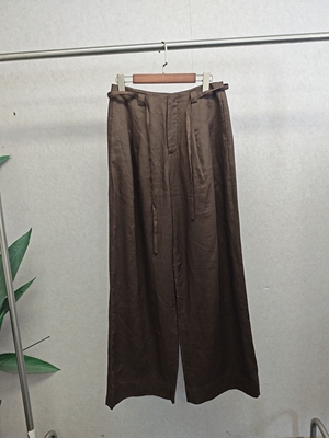 Ka系列＆专柜25夏 100％亚麻 气质直筒裤（可换码）080