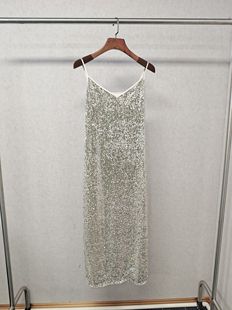 仅换码 流光掠影华彩亮片吊带裙 342 福利 Ka系列＆专柜24秋款