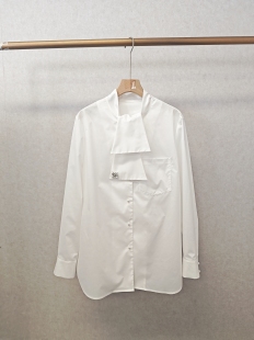 不退换 大牌h专柜25春款 衬衫 纯色气质长袖 13541 福利