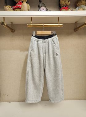 英国泰迪熊＆专柜童装冬款 棉质 加绒加厚 直筒糯米裤休闲裤 WP12