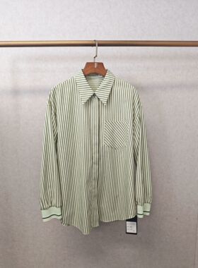 大牌h专柜&25春款福利 棉质条纹长袖衬衫（仅换码）13947