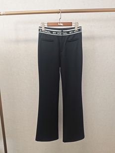 13798 仅换码 大牌h专柜25春款 福利＆百搭显腿长微喇长裤