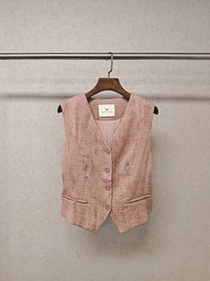 仅换码 亚麻老钱风马甲 419 福利 Ka系列＆专柜24秋款