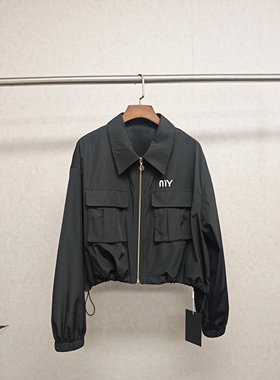 大牌h专柜25春款福利＆双口袋褶皱收腰款百搭短外套 仅换码 13881